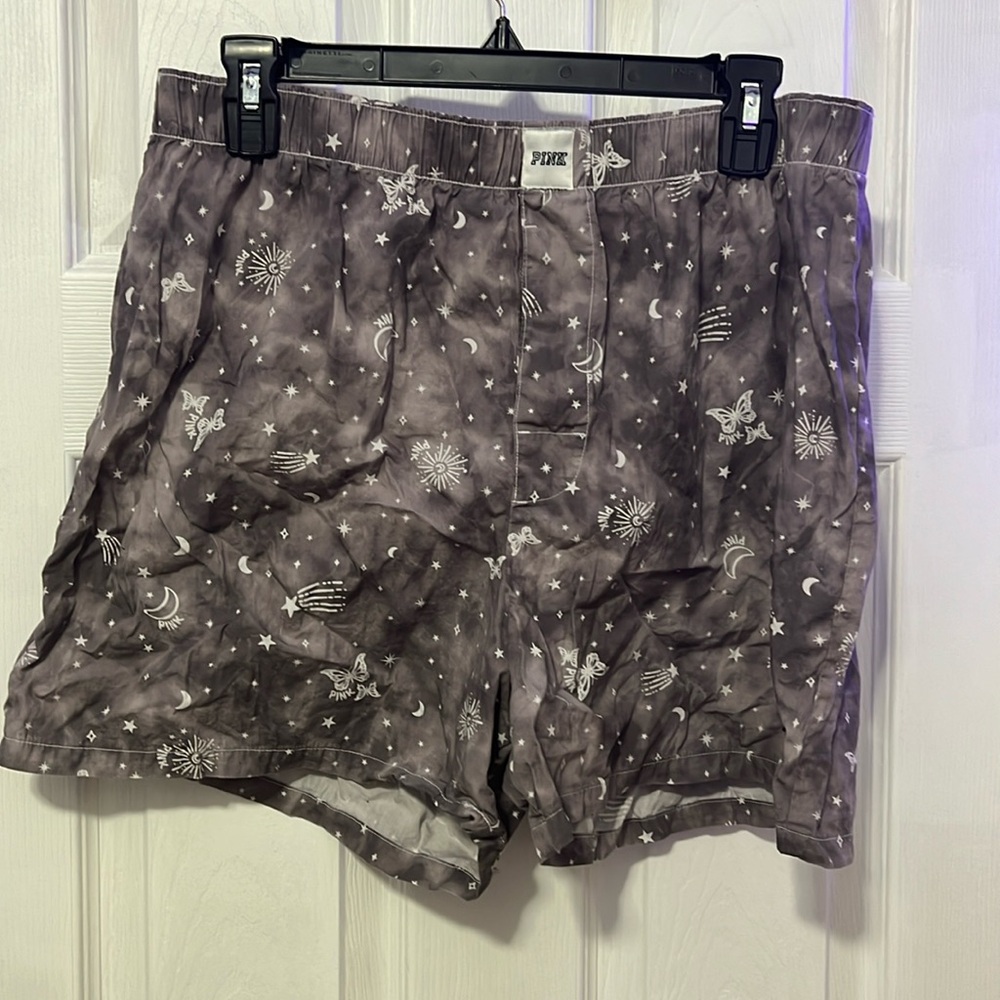 Victoria Secret Pink gray boxer shorts  large